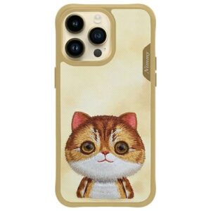 NIMMY case BIG EYED PET 2.0 Cat for IPHONE 15 Pro khaki