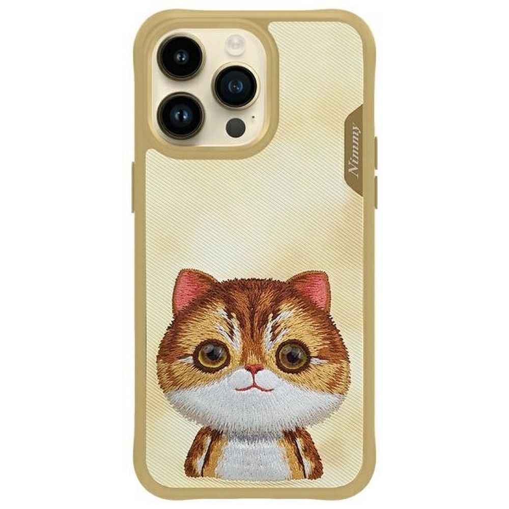 4a27add2d4ad80621a2bdf68dcec0f63 NIMMY case BIG EYED PET 2.0 Cat for IPHONE 15 Pro khaki