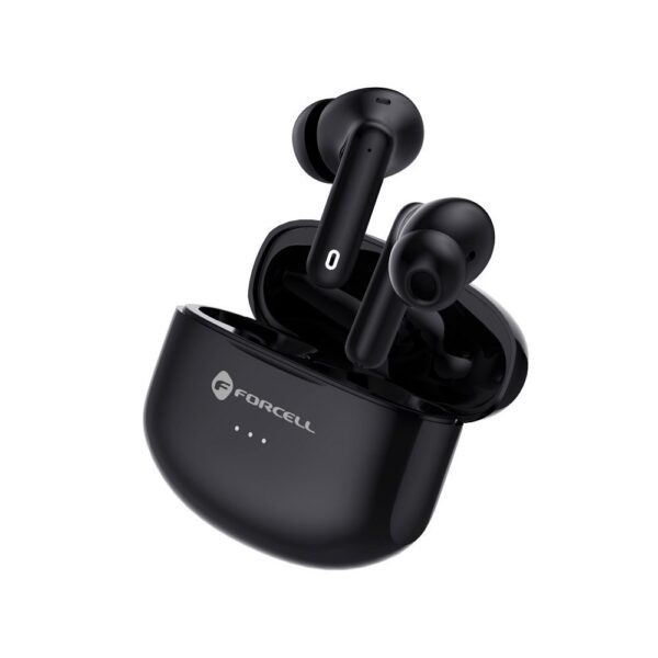 4adf5efadcc91cfb39477dc6a8216285 FORCELL F-AUDIO Clear Sound wireless earphones bluetooth TWS black