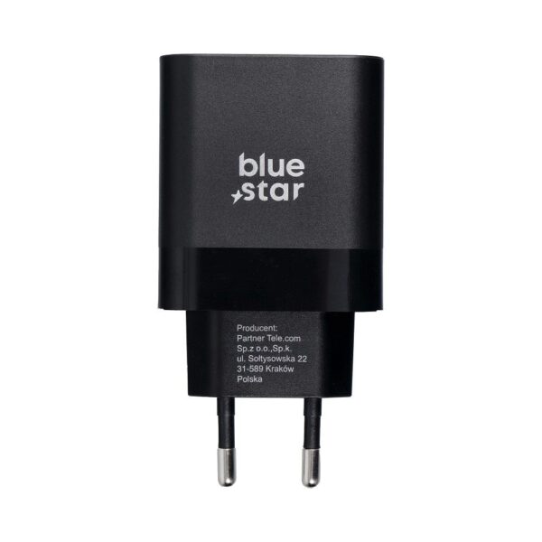 BLUE STAR travel charger Type C + cable Type C to Type C PD QC4.0 3A 45W TFB-TC-45WPD black