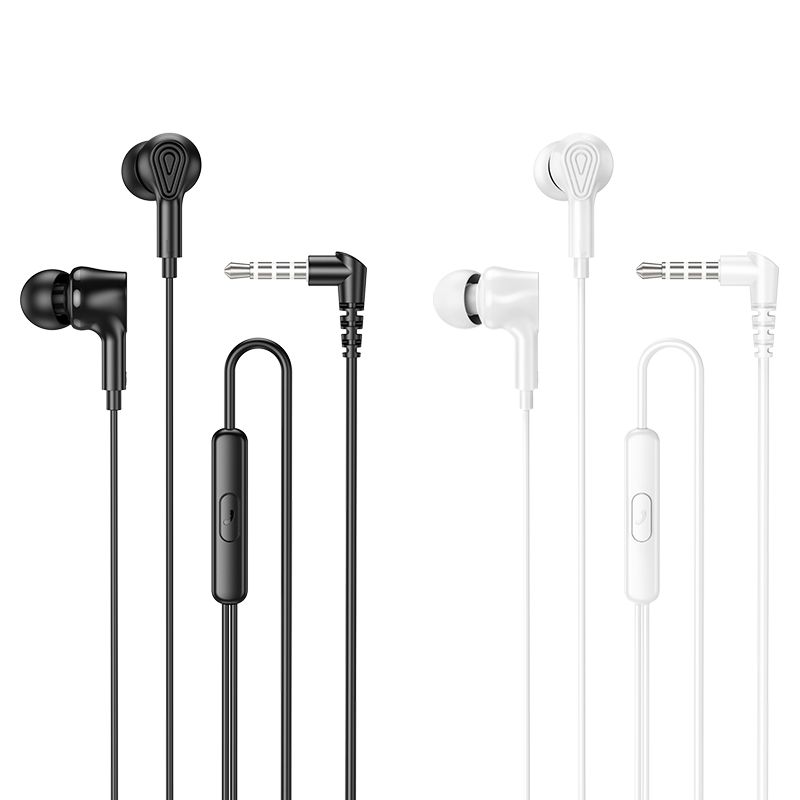 HOCO wire earphones Jack 3,5 mm with microphone M102 black