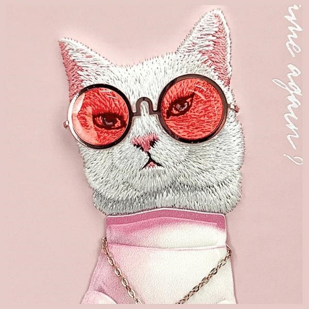 4bf7d8f7fa36480faeb8ca1323f0a8ba NIMMY case GLASSES COOL CAT for IPHONE 15 pink