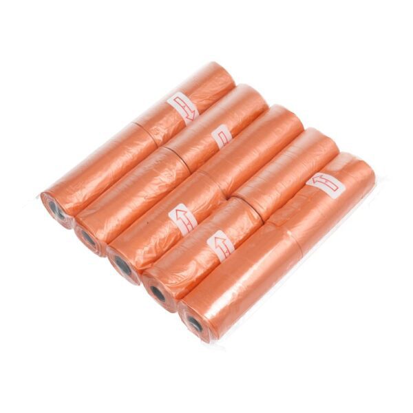 4c336f2ff7741095898706a782a74a86 Plastic bags for dog excrement 10 rolls orange