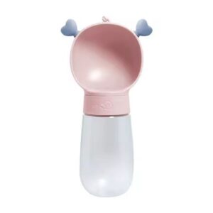 Dog outdoor drinking cup pink