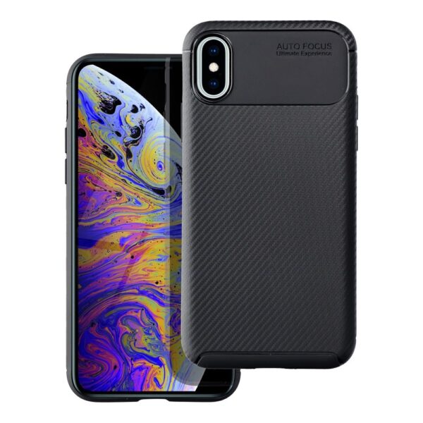Case CARBON PREMIUM for IPHONE X / XS black