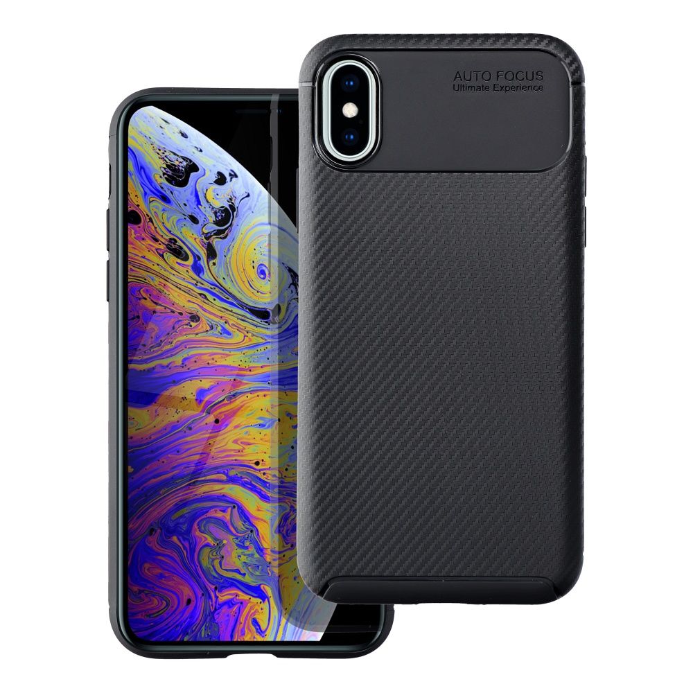 Case CARBON PREMIUM for IPHONE X / XS black