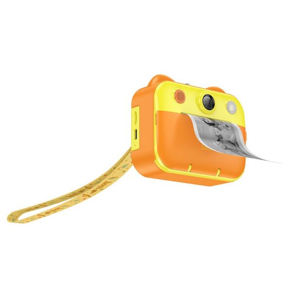 Digital kids camera with printer and selfie function Hoco 2,4" DV204 yellow