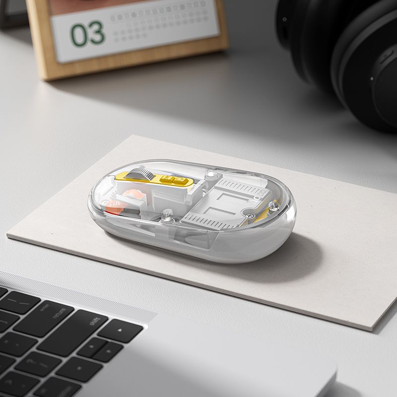HOCO computer wireless mouse dual-mode SILENT 2,4G 1600 dpi GM35 white