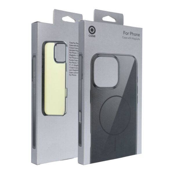 Glossy Mag Cover compatible with MagSafe for IPHONE 16 PRO black