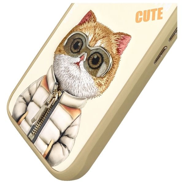 NIMMY case COOL&CUTE 2.0 Cat for IPHONE 16 khaki