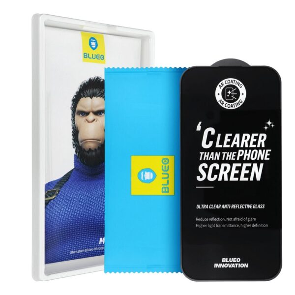 5D Mr. Monkey Glass - Apple iPhone 17 Pro black (Strong Premium AR)