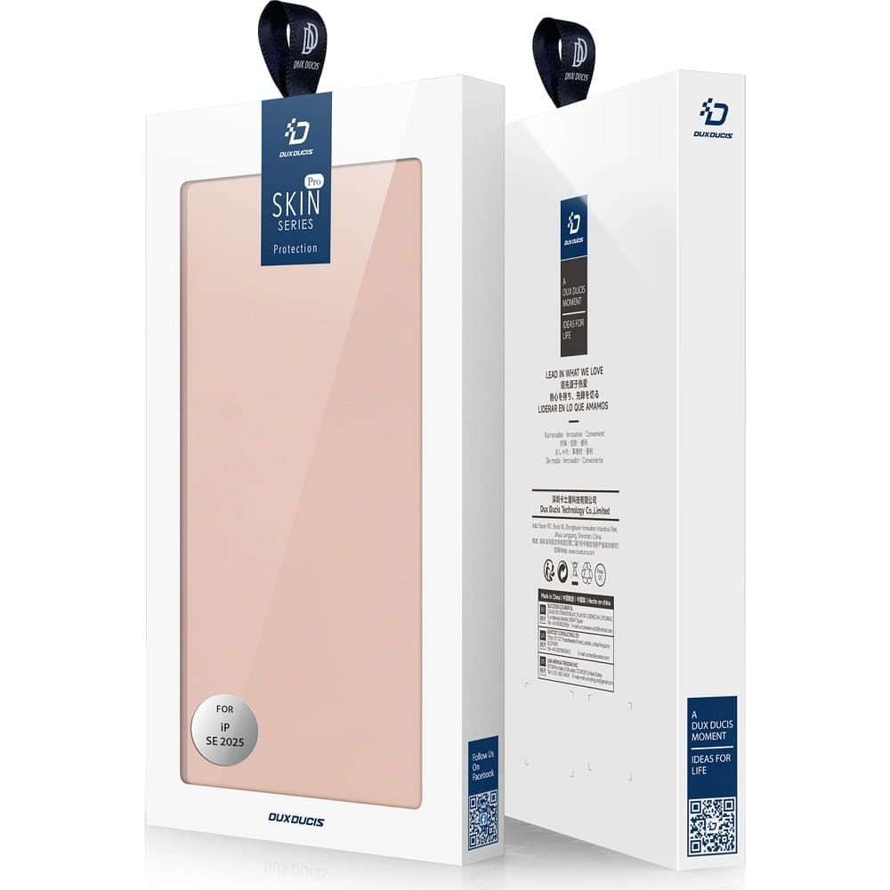 DUX DUCIS wallet case SKIN PRO for IPHONE 16e rose
