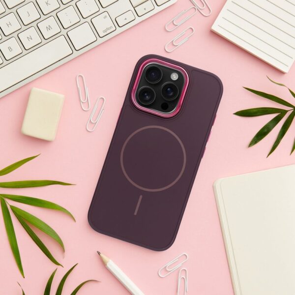 FRAME MAG COVER Case compatible with MagSafe for IPHONE 11 purple