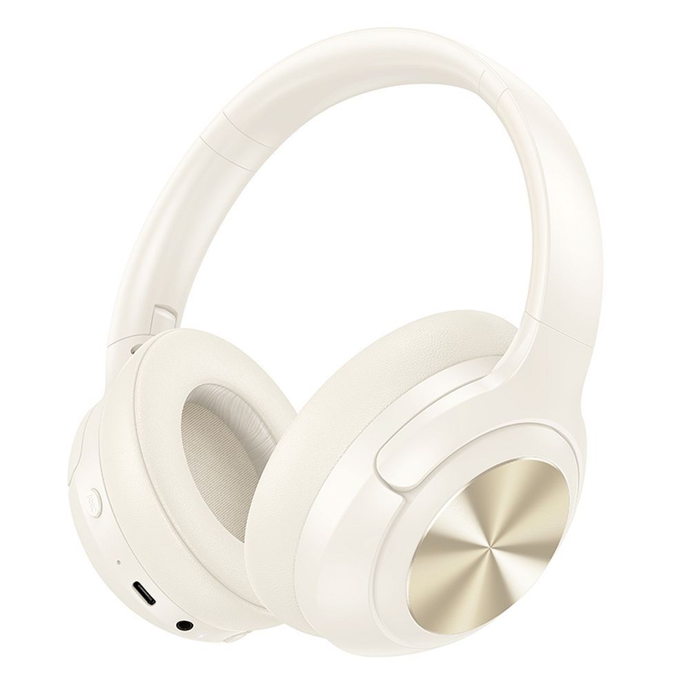 5a4243075b47022b0e56773054d375fc HOCO wireless headphones bluetooth ANC W54 milky white