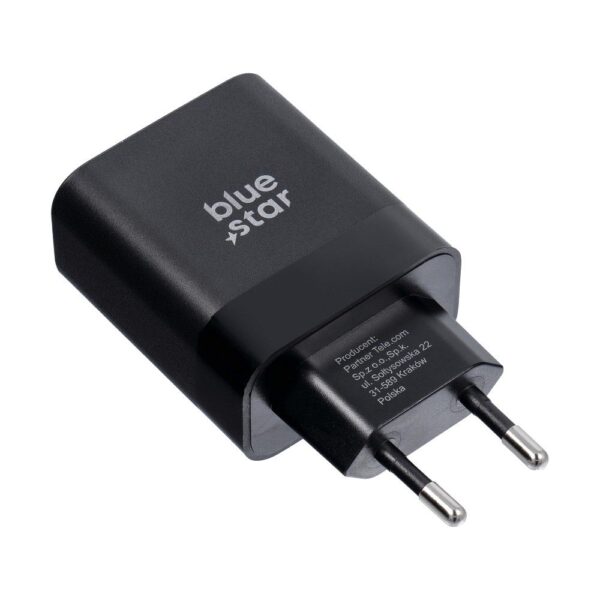 BLUE STAR travel charger Type C + cable Type C to Type C PD QC4.0 3A 45W TFB-TC-45WPD black