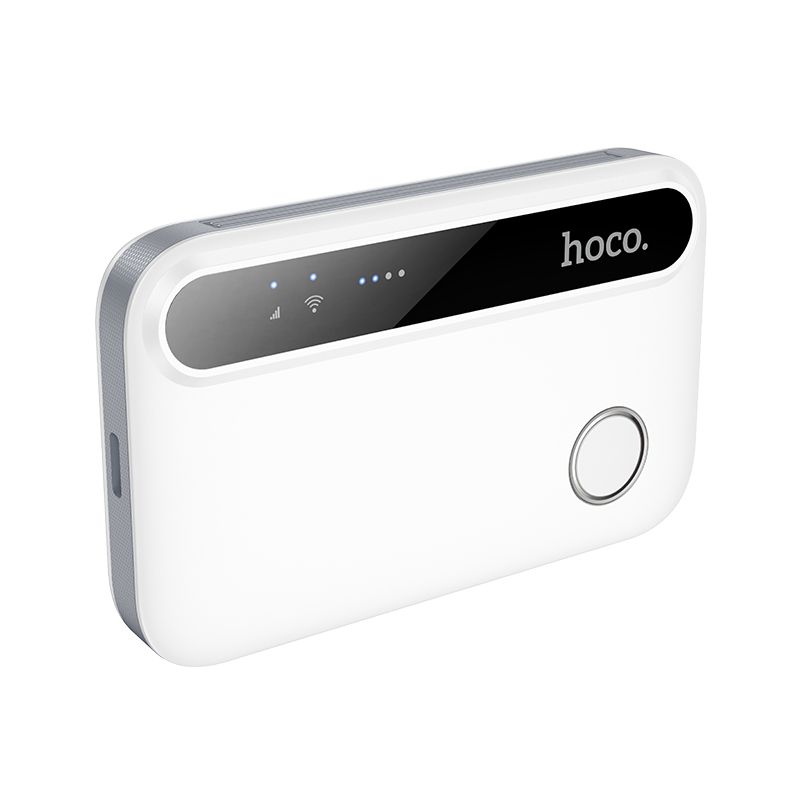 Portable wireless router Hoco WiFi HI41 white