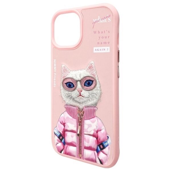 NIMMY case COOL&CUTE 2.0 Cat for IPHONE 15 pink