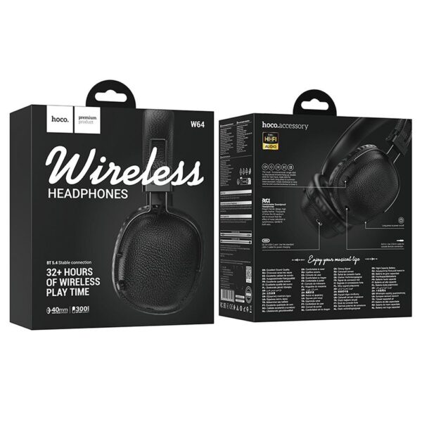 Wireless headphones Hoco W64 black