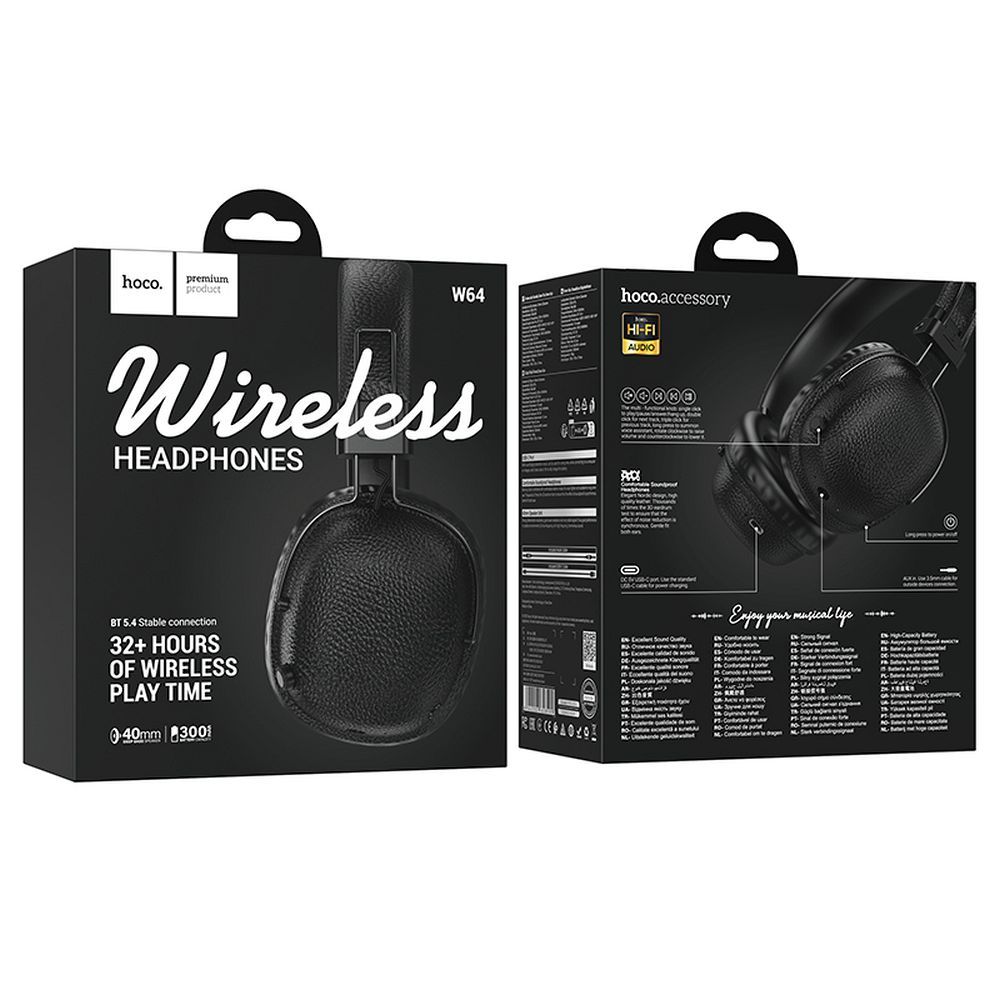 Wireless headphones Hoco W64 black