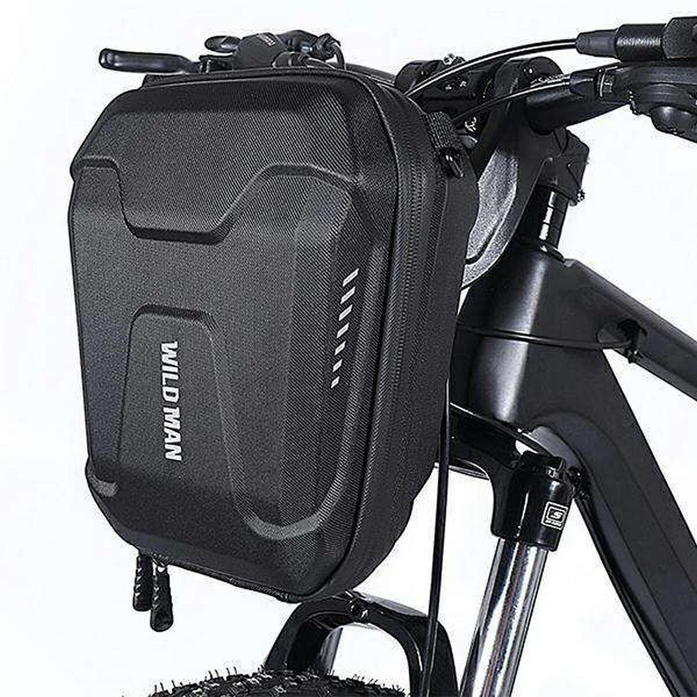 WILDMAN traveling bag for bike handlebars with zipper 3L E8 black