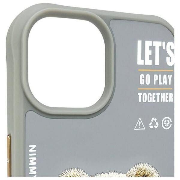 NIMMY case COOL&CUTE 2.0 Bear for IPHONE 15 gray