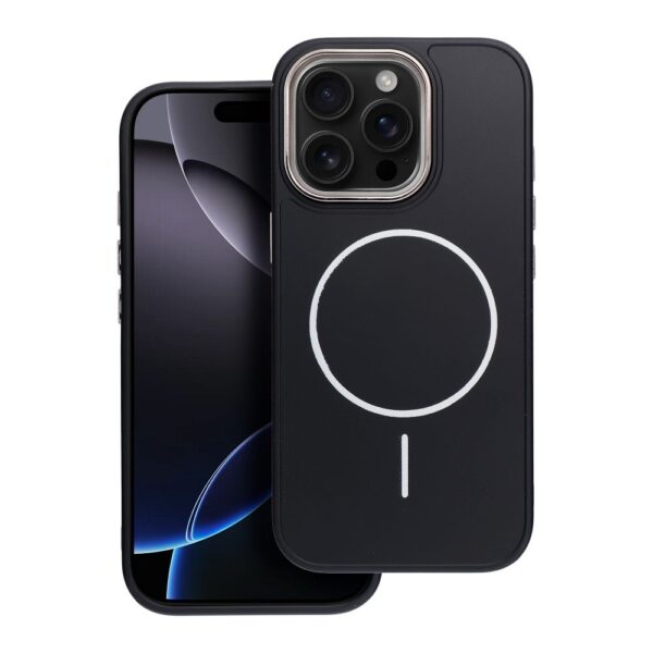 5f048f4557084567fc24c0fb2b220a13 FRAME MAG COVER Case compatible with MagSafe for IPHONE 15 PRO black