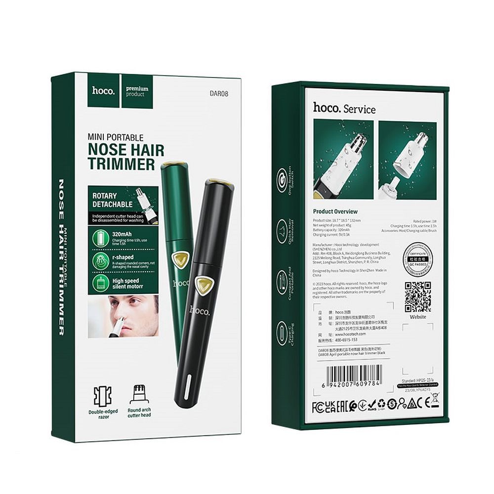 5f0be56ad9e49412d4b0c5c77934bee6 Nose hair trimmer Hoco DAR08 green