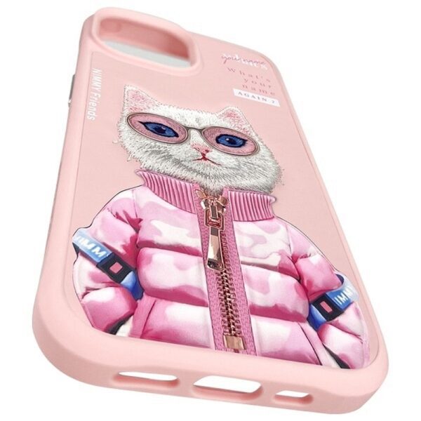 NIMMY case COOL&CUTE 2.0 Cat for IPHONE 15 pink