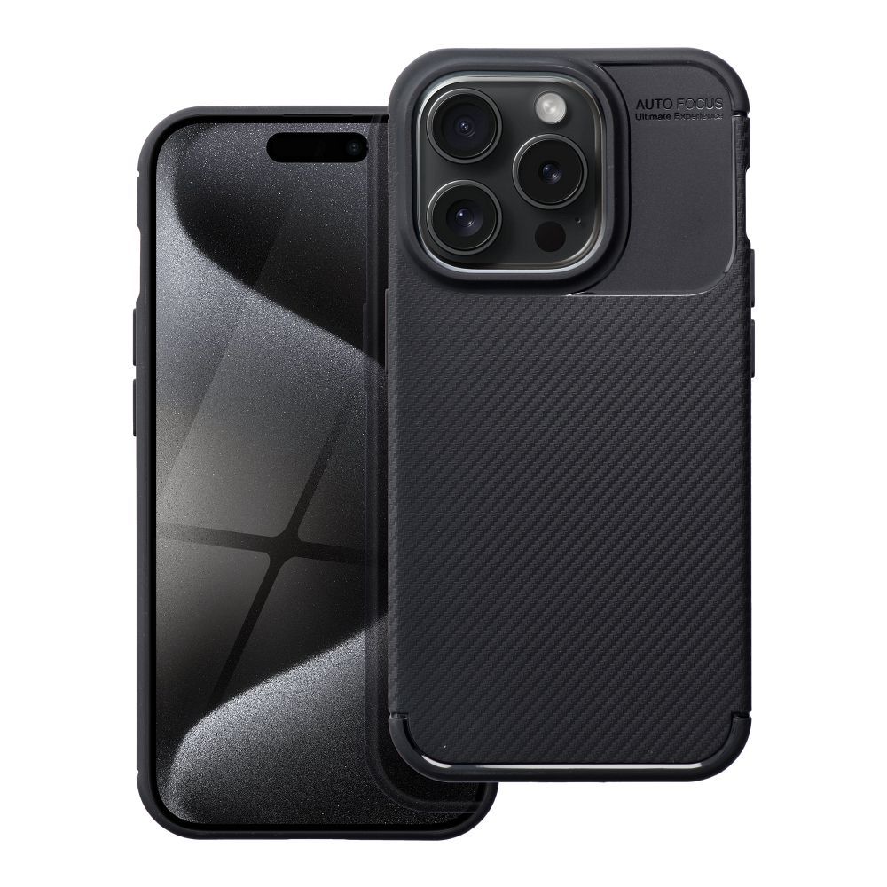 Case CARBON PREMIUM for IPHONE 15 Pro black