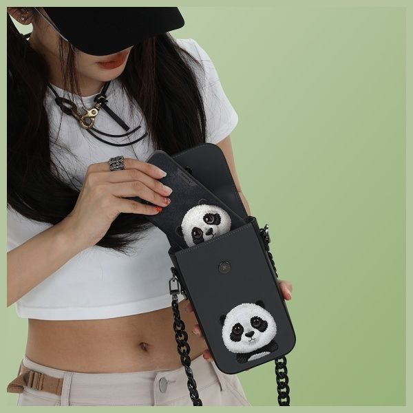5fc80295b99b52e14d78caea5c0ba821 NIMMY phone bag BIG EYED PET 2.0 Panda black