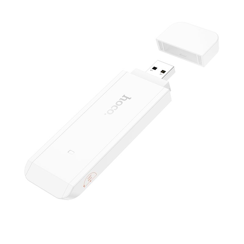 Portable wireless router USB A Hoco WiFi HI40 white
