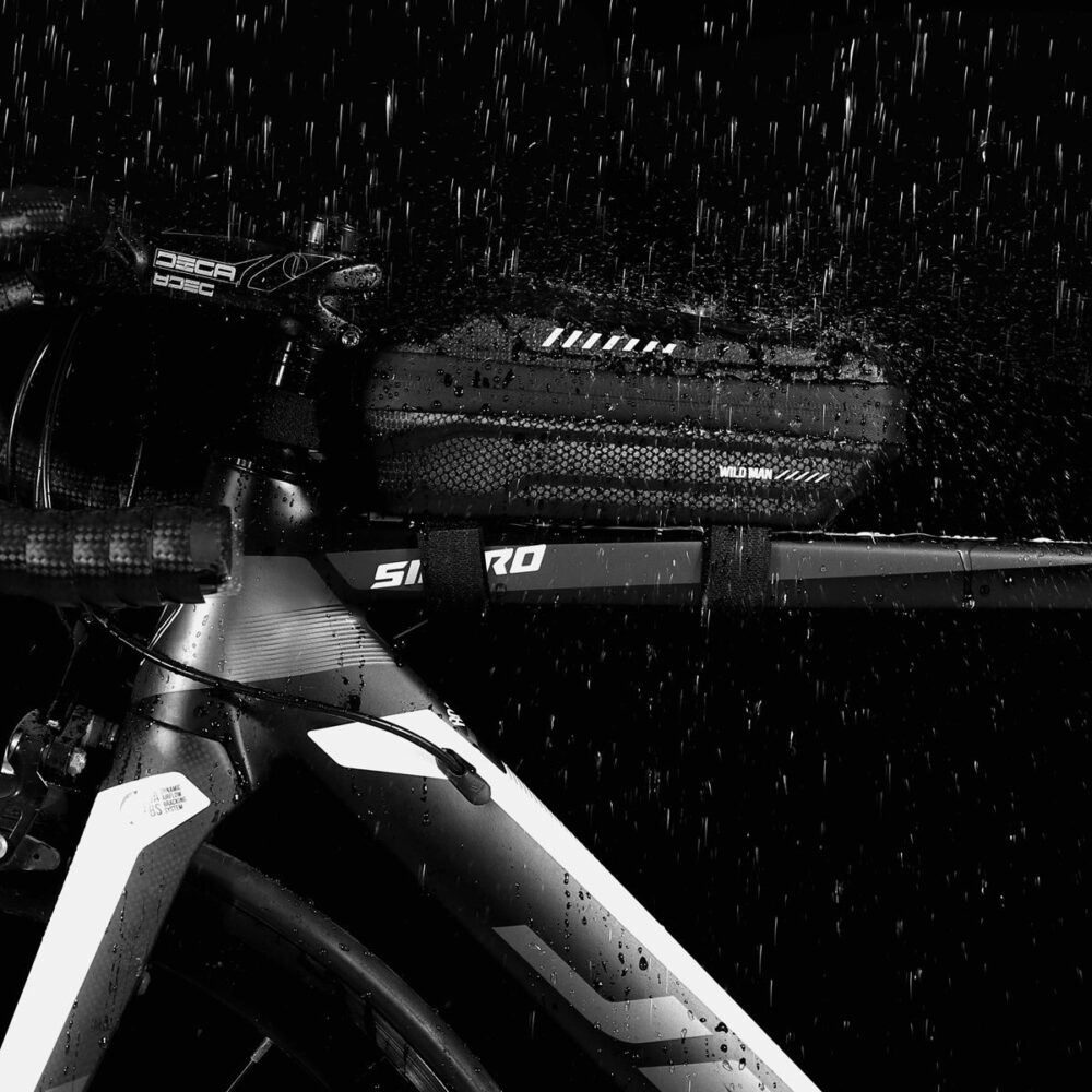 WILDMAN traveling bag for bike frame with zipper 1L ES5 black