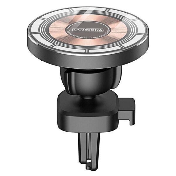 DUZZONA car holder with wireless charging for air vet compatible with MagSafe 15W V2 black