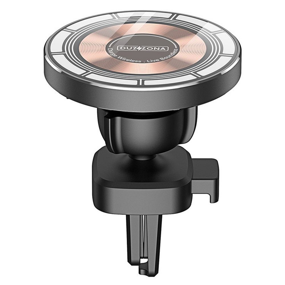 DUZZONA car holder with wireless charging for air vet compatible with MagSafe 15W V2 black