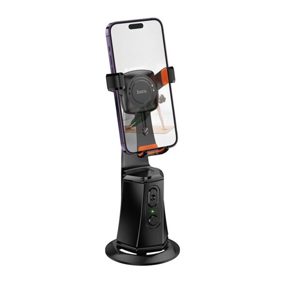 HOCO mobile phone holder 360 degree with auto face tracking K26 black