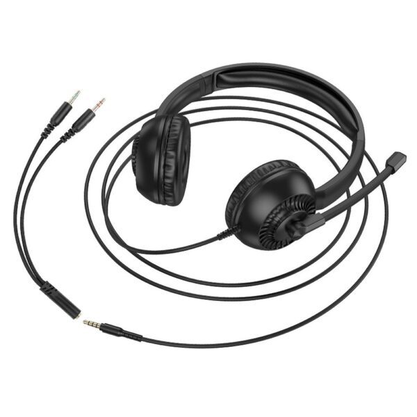 640a416b513155b46f7eb55c71dc78df HOCO wire headphones Jack 3,5 mm with microphone W112 black
