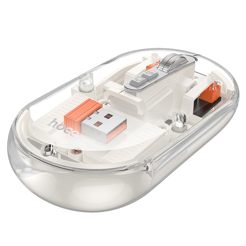 HOCO computer wireless mouse dual-mode SILENT 2,4G 1600 dpi GM35 white