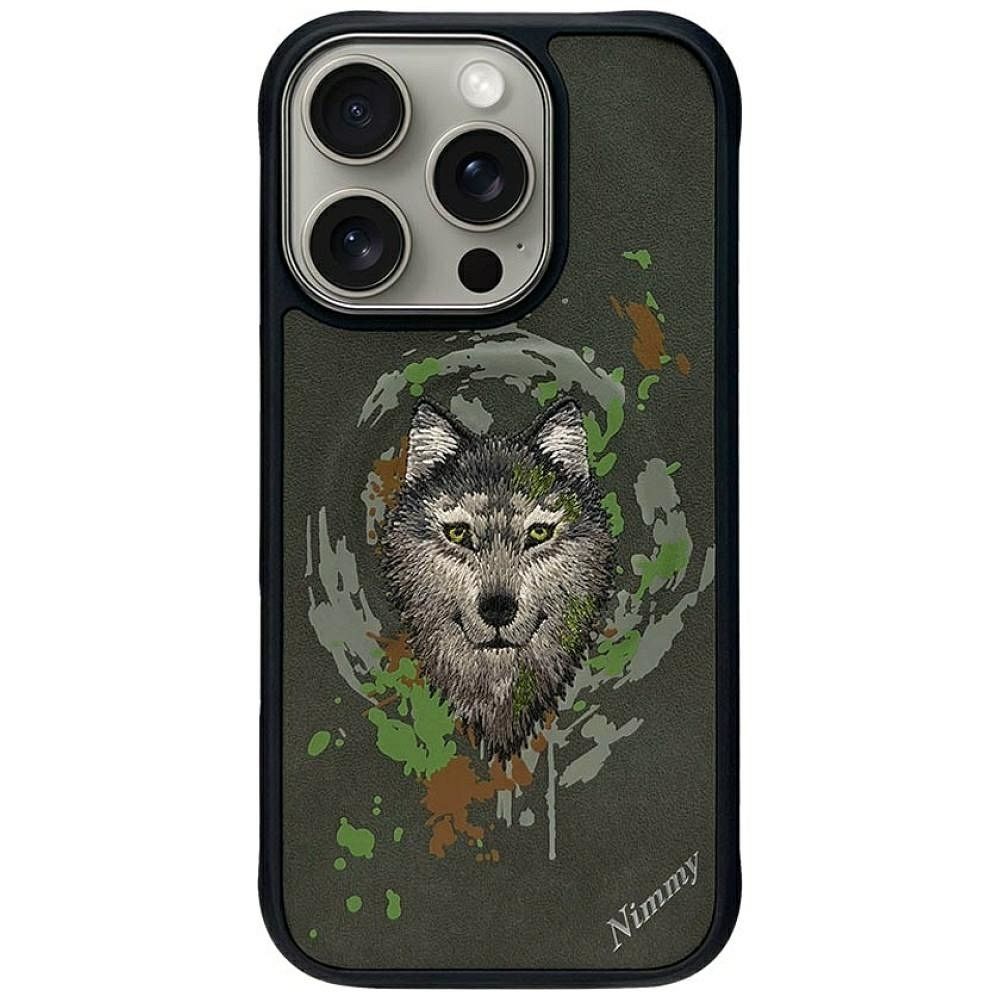641d4dbdf3aebd48de4ece5b3e1b068c NIMMY case WOLF compatible with MagSafe for IPHONE 16 Pro Max dark gray