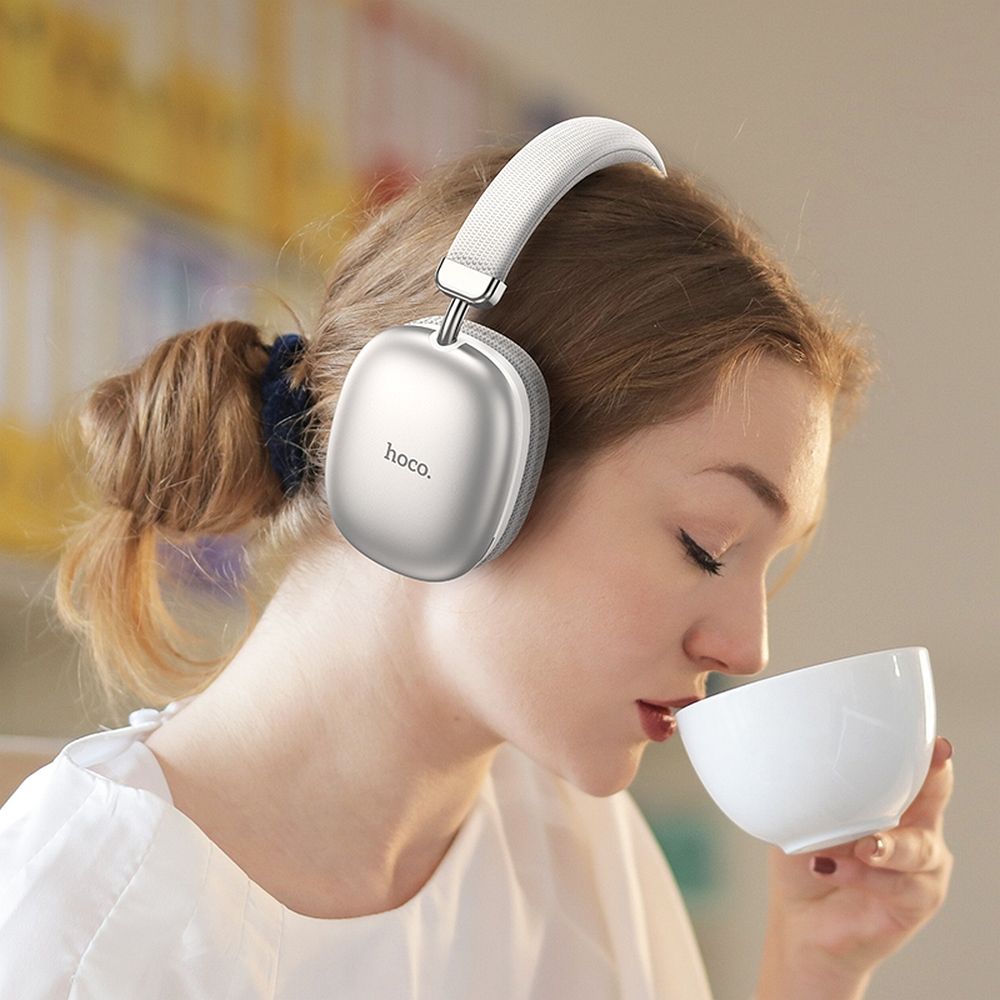 HOCO wireless bluetooth headphones W35 silver