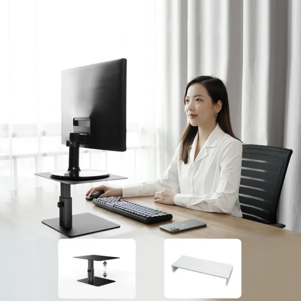 Nillkin HighDesk tall stand monitor support blackeng