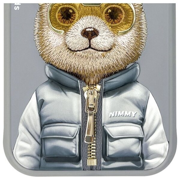 NIMMY case COOL&CUTE 2.0 Bear for IPHONE 15 gray