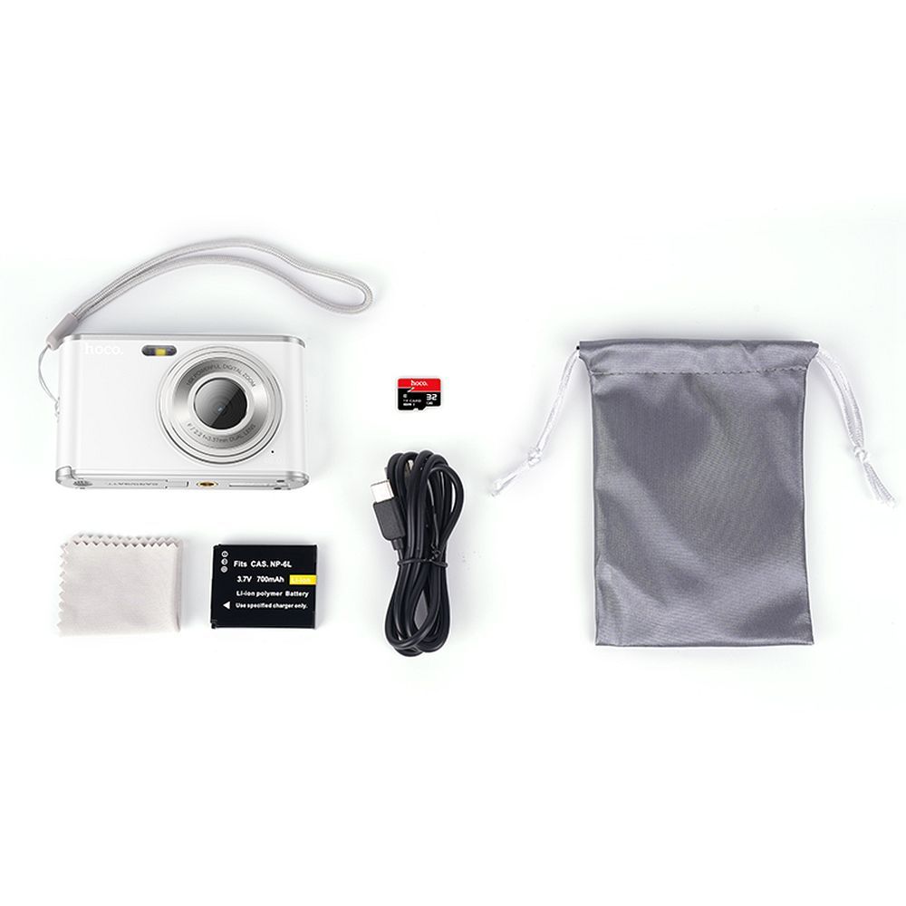 Digital camera Hoco 13MP 2,8" 4K DV203 white