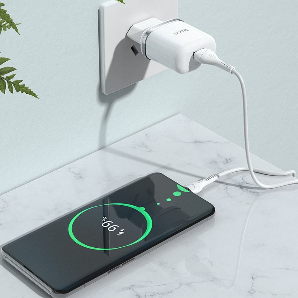 6ae5e603e1f16ff1b4c3d22d7d9f4bbe HOCO travel charger USB A QC3.0 3A 18W N3 white