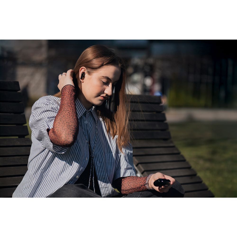 6ae96164810b0208e7a07a47c67e6481 FORCELL F-AUDIO TWS Bass Engine wireless headphones bluetooth TWS ANC + ENC + TUYA APP black