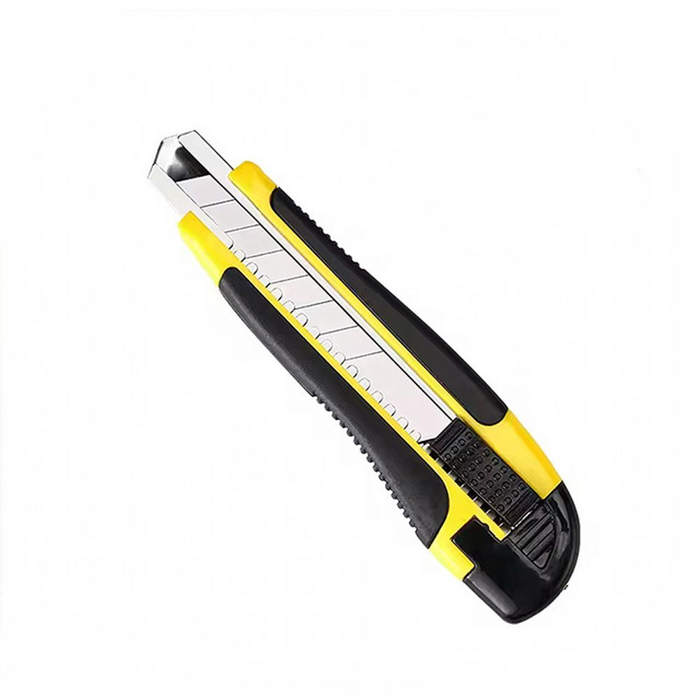 6c1d15539f1aa0d6173079178f2874dc Upholstery knife with replaceable broken blade 18 cm RC-K-790 black yello