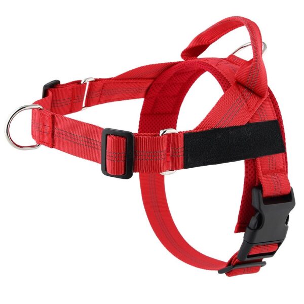 6d2c83f130e4cb304c7787d65e3663ed Dog harness REFLECTIVE SILK size M red