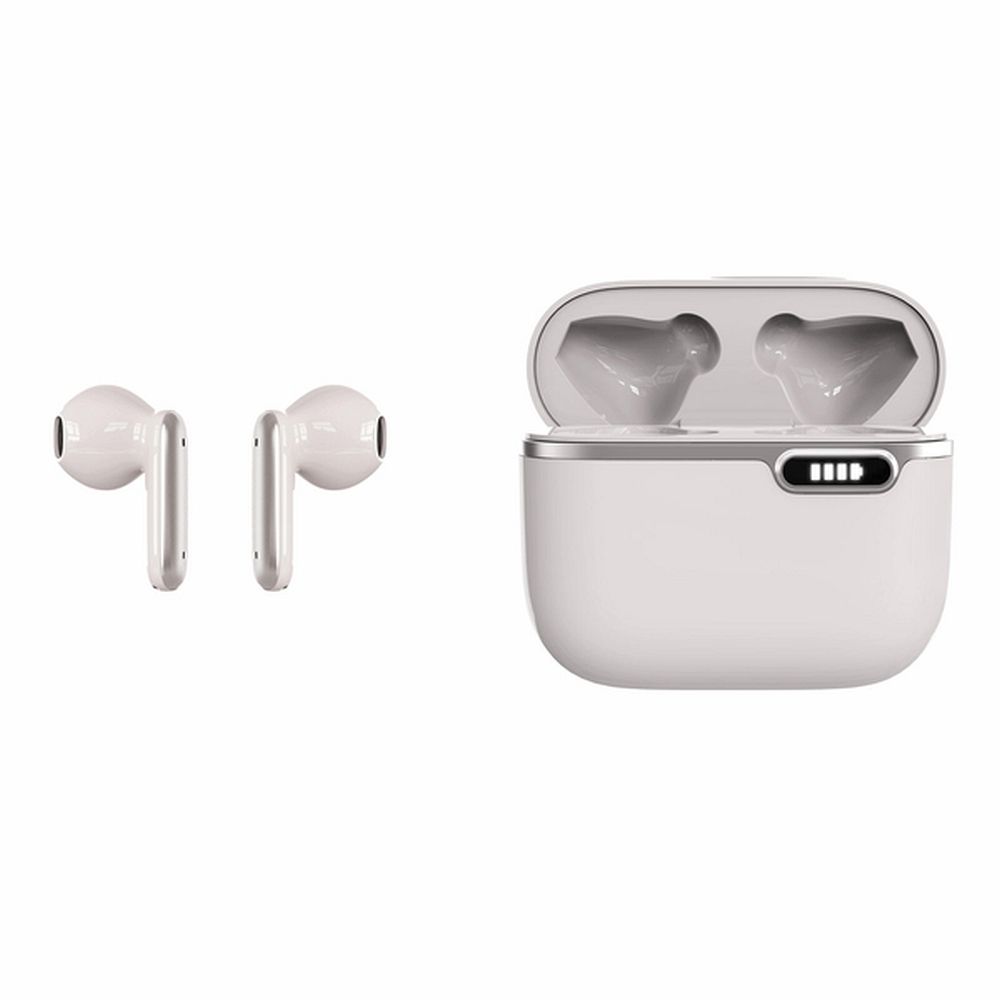 6d3a65f399f1edb00c896abe7b1f6633 ART wireless earphones bluetooth TWS + docking station Type C AP-TW-B4W white