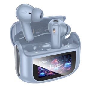 HOCO wireless earphones bluetooth with touch screen TWS ANC + ENC EQ21 blue star