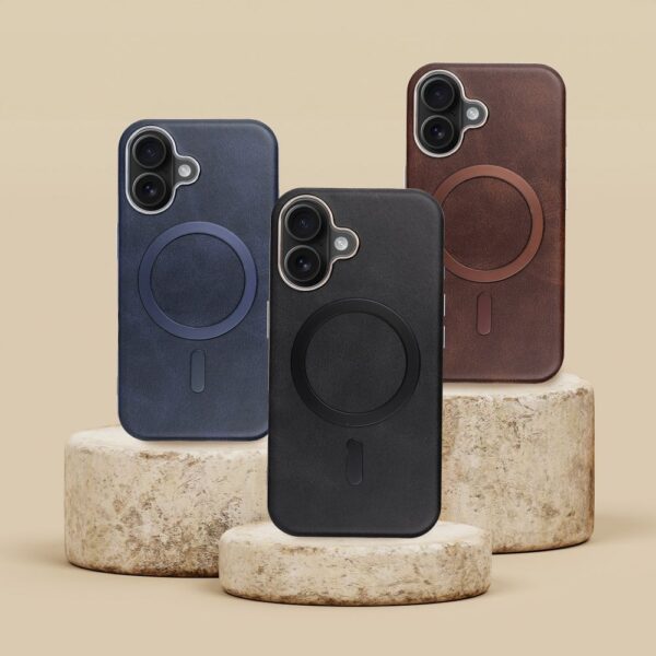 GENTLEMAN MAG COVER Case compatible with MagSafe for IPHONE 17 PRO MAX brown