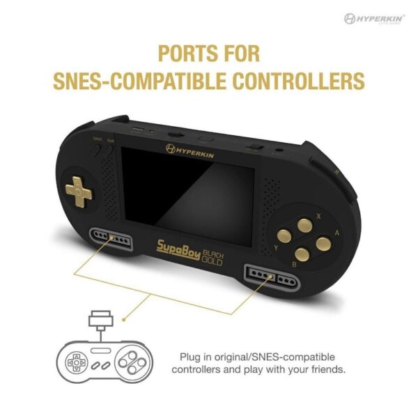 HYPERKIN portable console game SUPABOY M08889-BKC black gold